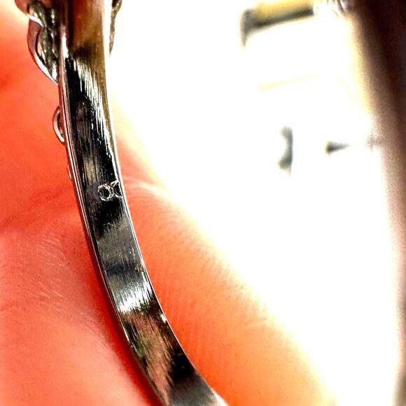 Dior Amber, Rhinestones and Silver Vintage Rare RING Beautiful! U.S.7.5 size - Picture 8 of 11